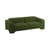 Sofa Giovana textil grün / L 230 cm - 3-Sitzer / Chenille-Velours - POPUS EDITIONS