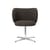 Rico Swivel armchair textile grey / Bouclé fabric - Ferm Living