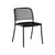 Café Stacking chair metal black - Emu