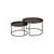 Tables gigognes Core Small & Large / Set 2 tables Ø 62 + Ø 49 cm - Ethnicraft