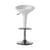 Tabouret haut réglable Bombo métal plastique blanc /Pivotant - H 50 à 73 cm - Magis