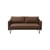 Canapé droit Rar cuir marron / 2 places - L 168,5 cm - Normann Copenhagen