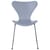 Chaise empilable Série 7 bois bleu / Frêne teinté - Arne Jacobsen, 1955 - Fritz Hansen