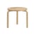 Couchtisch 90D holz natur / Ø 48 x H 44 cm - Artek + Marimekko, Limitierte Auflage 90. Geburtstag - ARTEK