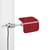 Lampe à pince Apex Clip métal rouge / Base étau - Orientable / H 27,5 cm - Hay
