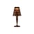 Lampe de table Big Battery LED plastique marron / H 37 cm - Sur secteur - Kartell
