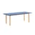 rechteckiger Tisch Two-Colour corian blau / 200 x 90 cm - MDF Valchromat® - Hay