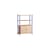 Regal Shelving System – s.115.1.B holz natur / B 85 x H 115 x T 35 cm - MOEBE