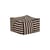 Pouf Otto tissu noir / Repose-pieds - 55 x 55 cm - NOBODINOZ