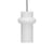 Sospensione Pilule Pendule Up vetro bianco / Ø 15 x H 25 cm - HÜBSCH