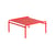Table basse Week-end métal rouge / 69 x 60 cm - Aluminium - Petite Friture