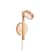 Okinawa LED Wall light with plug natural wood / 1 adjustable diffuser - GOOD&MOJO