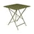 Tavolo pieghevole Bistro metallo verde / 71 x 71 cm - 3/4 persone - Foro ombrellone - Fermob