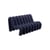 Sofa Extra Bold Sofa textil blau / 2-Sitzer - L 148 cm (8 Röhren) - Moustache
