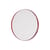 Miroir mural Arcs métal rouge / Ø 60 cm - Hay