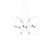 Munari 10 Pendant metal black / LED - 120 x 90 x H 83 cm / Pre-assembled version - DCW éditions
