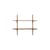 PI Shelf natural wood / 2 shelves - Solid mahogany / L 100 x H 91 cm - Ethnicraft