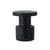 Bit Stool plastic material black / End table - 100% recycled plastic / Ø 36 cm - Normann Copenhagen