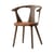 Fauteuil In Between SK2 bois marron / Assise cuir - &tradition