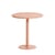 Week-End Round table metal pink / Bistrot - Aluminium - Ø 70 cm - Petite Friture