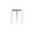 Sgabello Lou metallo bianco / H 45 cm - Rovere eco-certificato - TIPTOE