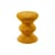 Tabouret rembourré Zig Zag Soft tissu jaune - POLSPOTTEN