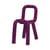 Accessoire  tissu violet / Housse interchangeable pour chaise Bold - Moustache