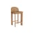 Chisel 35 Low Bar chair leather brown / Height: 65 cm - Leather upholstery - Hay