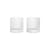 Glas Ripple glas transparent / Set von 2 - 25 cl - Ferm Living
