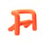 Poltrona imbottita Extra Bold tessuto arancione / Tessuto Kvadrat a tinta unita - Big Game, 2009 - Moustache