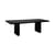 Tommaso Rectangular table metal black Steel version - Zeus