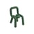 Sedia per bambino Mini Bold tessuto verde / Imbottita - Moustache