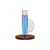 Astro Candle stick glass blue - HÜBSCH