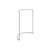 Portant Colour Rack métal gris / Forme C - L 112 x P 54 cm - Hay