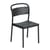 Sedia impilabile Linear metallo nero / Acciaio - Muuto