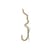 Appendiabiti Curvature oro metallo / Ottone - Ferm Living