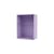 Badezimmer-Hängeschrank Ripple holz violett / B 35,4 x T 20 x H 46,8 cm - Gewelltes Glas - MONTANA