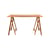 Scrivania  Folding Flat Trestle legno naturale / 130 x 63 cm - Frama 