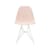 Sedia RE DSR - Eames Plastic Side Chair materiale plastico rosa / (1950) - Gambe bianche / Riciclata - Vitra