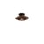 Kalimantan Ceiling light cane & fibres wood black Bamboo - Ø 30 x H 8 cm - GOOD&MOJO