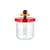 Contenitore ermetico Twergy vetro legno rosso / 75 cl - Ettore Sottsass / Collezione 100 Valori Alessi - Alessi