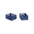 Lot de 2 paniers Colour Crate MINI plastique bleu / 17 x 13 cm - Recyclé - Hay