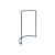 Portant Colour Rack métal bleu / Forme C - L 112 x P 54 cm - Hay