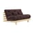 Divano convertibile Roots legno marrone / L 140 cm - 3 posizioni / Struttura in pino chiaro - KARUP DESIGN