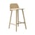 Sedia da bar Nerd legno naturale / Seduta H 65 cm - Muuto