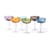 Set de 6 coupes Peony verre - Pols Potten