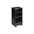 Desserte à roulettes Folded Tall métal noir / Ouvert - H 83,7 cm - Muuto