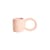 Kaffeetasse Donut Medium keramik rosa / Ø 8 x H 9 cm - Petite Friture