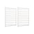 Montante murale  metallo beige / Set di 2 - H 50 x P 30 cm - String Furniture