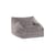 Poltrona bambini Chelsea tessuto grigio / Pouf - Eco-velours - NOBODINOZ